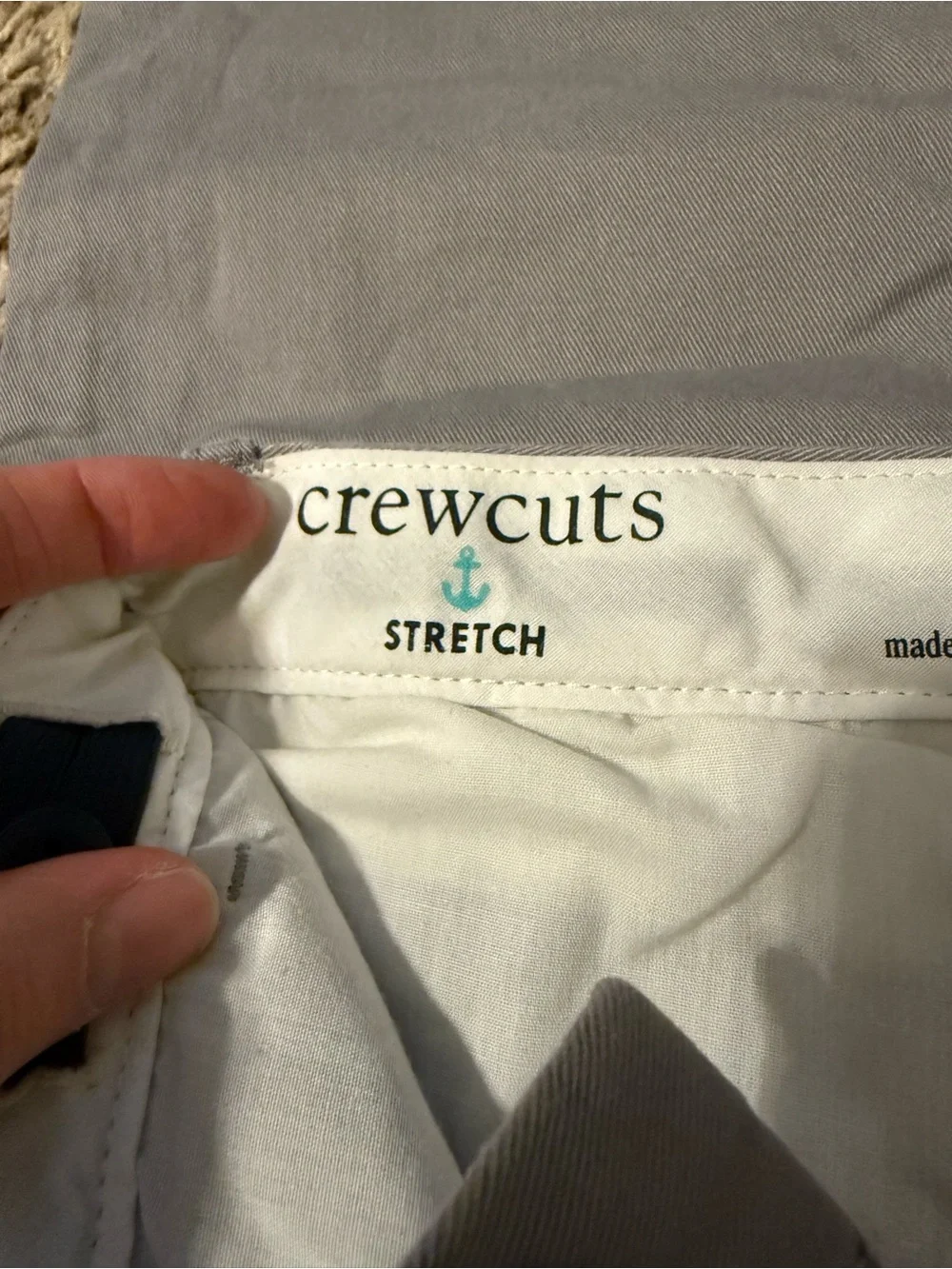 Crewcuts Light Gray Chinos for Boys